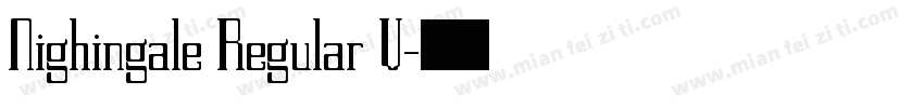 Nighingale Regular V字体转换